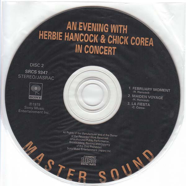 Disc 2, Hancock, Herbie/Corea, Chick - An Evening With.. (In Concert)